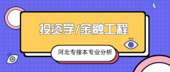 2019年河北专接本投资学/金融工程专业录取分数线平均分