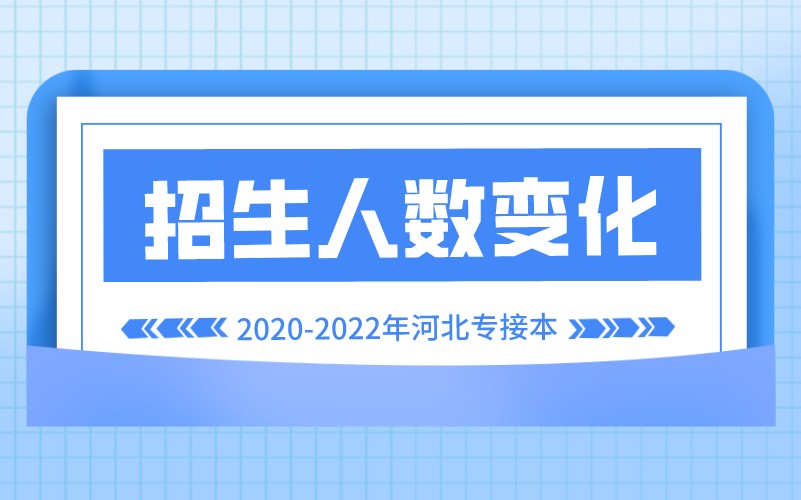 2020-2022年河北专升本河北科技大学招生计划对比