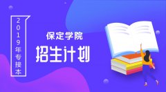 2019年保定学院专接本招生计划人数